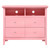 4-Drawer Wooden TV Media Chest - 42" - Pink - IMAGE 1