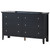 6-Drawer Wooden Bedroom Dresser - 59" - Black - IMAGE 3