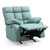 Upholstered Reclining Chair with Padded Arms - 39" - Teal Blue - IMAGE 2
