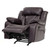 Faux Leather Upholstered Reclining Chair with Padded Arms - 41" - Dark Brown - IMAGE 2