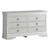 Embossed 6-Drawer Wooden Dresser - 59" - Silver Champagne - IMAGE 5