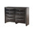 8-Drawer Wooden Beveled Bedroom Chest - 59" - Black - IMAGE 5