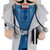 Doctor with Stethoscope Wooden Christmas Nutcracker - 14" - IMAGE 5
