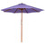 Outdoor Patio Market Umbrella with Wooden Pole - 8.5' - Purple - IMAGE 2
