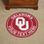 Black and Red NCAA Oklahoma Sooners Round Puck Mat - IMAGE 3