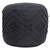 Woven Cotton Textured Round Pouf - 14" - Gray - IMAGE 2