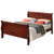 Wooden Sleigh Queen Platform Bed - 84" - Brown - IMAGE 2