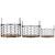 Round Iron Nesting Baskets with Natural Wood Base - 14" - Set of 3 - IMAGE 1