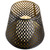 Small Laser-Cut Pillar Candle Holder - 9" - Black and Gold Finish - IMAGE 4