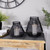 Large Geometric Iron Hurricane Candle Lantern - 11.25" - Black - IMAGE 3