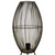 Oval Cage-Style Iron Table Lamp - 20" - Black and Gold - IMAGE 4