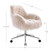 Faux Fur Plush Office Chair - 35" - Pink and Silver - IMAGE 4