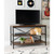 Powder Coated TV Stand With Shelves - 50" - Black - IMAGE 2