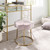 Floral Accent Vanity Stool - 17.75" - Pink and Gold - IMAGE 2