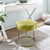 Floral Accent Vanity Stool - 17.75" - Green and Gold - IMAGE 2
