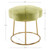 Floral Accent Vanity Stool - 17.75" - Green and Gold - IMAGE 4