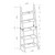 Multi Storage Ladder Bookshelf - 72" - Black - IMAGE 4