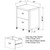 Two Drawer File Storage Cabinet with Rolling Casters - 26.75" - White - IMAGE 4