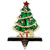 Decorated Christmas Tree Metal Stocking Holder - 6" - IMAGE 1