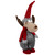 Standing Plush Moose Christmas Figure - 20" - Gray and Red - IMAGE 4