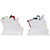 Santa and Snowman Sleigh Ride Christmas Stocking Holders - 4.25" - Set of 2 - IMAGE 6