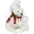 Mama Polar Bear and Cubs Christmas Figures - 13.5" - White and Red - IMAGE 2
