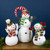 Waving Snowman with Earmuffs Glitter Christmas Figurine - 10" - IMAGE 3