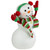 Waving Snowman with Earmuffs Glitter Christmas Figurine - 10" - IMAGE 5