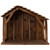 Wooden Christmas Nativity Stable - 15.25" - Brown - IMAGE 4