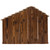 Wooden Christmas Nativity Stable - 15.25" - Brown