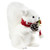 Winter Squirrel with Pinecone and Bell Christmas Figurine - 9" - White - IMAGE 5