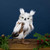 Standing Plush Winter Owl Christmas Figurine - 11.5" - IMAGE 1