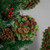Pinecones, Berries and Pine Sprigs Frosted Christmas Ball Ornament - 5" - IMAGE 2