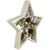Pinecones and Berries Star Shaped Wooden Christmas Decoration - 14.5" - IMAGE 3
