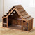 Wooden Nativity Stable with Railing  - 20.25" - IMAGE 3