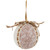 Embroidered Leaves Fuzzy Christmas Ball Ornaments - 3" - Mauve - Set of 6 - IMAGE 5