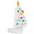 Retro Tree Ceramic Christmas Night Light - 7" - White