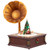 LED Lighted and Musical Gramophone Animated Christmas Decoration - 14" - IMAGE 4