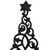 Starry Trees Metal Christmas Decorations - 18.5" - Black - Set of 2 - IMAGE 5