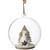 Polar Bear in Snow Glass Globe Christmas Ornament  - 4.75" - IMAGE 2