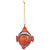 Glittered Clown Fish Glass Christmas Ornament  - 4.75" - Orange and White - IMAGE 5