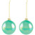 Shiny Glass Ball Christmas Ornaments - 3" (80mm) - Blue, Green and Teal  - 6ct - IMAGE 4