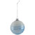 Stripes and Snowflakes Shiny Glass Ball Christmas Ornaments - 3" (80mm) - Blue and White  - 4ct - IMAGE 6