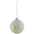Snowflakes Shiny Glass Ball Christmas Ornaments - 3" (80mm) - Green and White  - 4ct - IMAGE 5