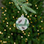 Glittered Glass Ball Christmas Ornaments with Pine Cones  - 4" (100mm) - 4ct - IMAGE 1