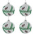 Glittered Glass Ball Christmas Ornaments with Pine Cones  - 4" (100mm) - 4ct - IMAGE 2