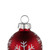 Christmas Glass Ball Ornament with Snowflake Place Card Holders - 2" - Red - Set of 6 - IMAGE 6