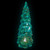 LED Lighted Glittered Glass Christmas Tree Decoration - 10.25" - Blue - IMAGE 3