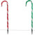 Lighted Outdoor Christmas Candy Cane Pathway Markers - 28" - Red and Green - Set of 6 - IMAGE 4