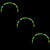 Lighted Candy Cane Outdoor Christmas Arch Pathway Markers - 11" - Green - Set of 3 - IMAGE 3